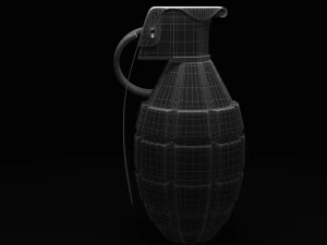 grenade &agrave; main Modèle 3D