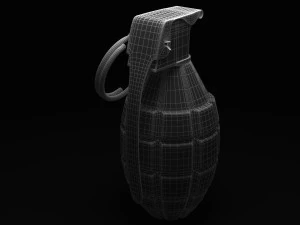 grenade &agrave; main Modèle 3D
