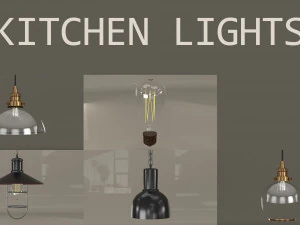 रसोई की रोशनी 3D मॉडल