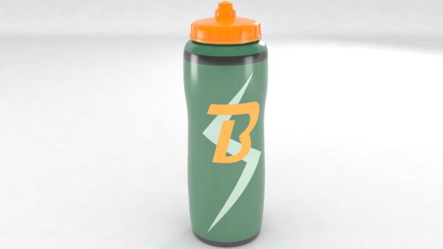 gatrode water bottle 3D Model .c4d .max .obj .3ds .fbx .stl .blend 