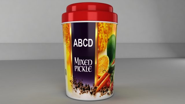 pickle bottle 3D मॉडल .c4d .max .obj .3ds .fbx .stl .blend 