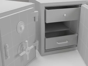 безпечна шафка 3D Модель