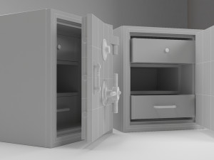 safe locker 3D Модель