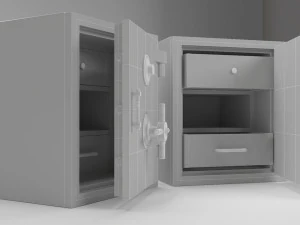 безпечна шафка 3D Модель