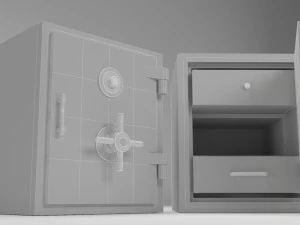 безпечна шафка 3D Модель