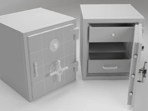 безпечна шафка 3D Модель