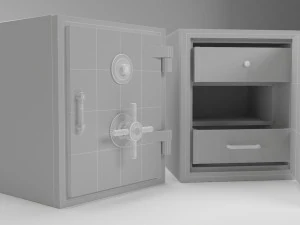 безпечна шафка 3D Модель