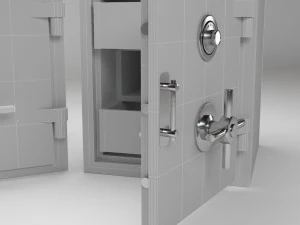 безпечна шафка 3D Модель