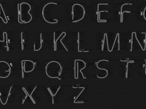Neon Alphabet 3D मॉडल