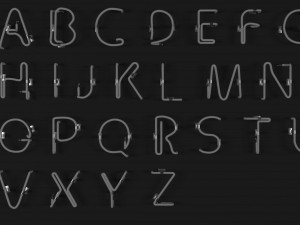 Neon Alphabet 3D मॉडल
