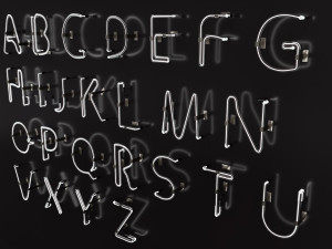 Neon Alphabet 3D मॉडल