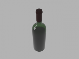 wine bottle 3D Model