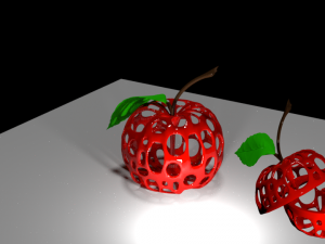 apple Model Cetak 3D