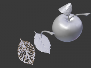 apple Model Cetak 3D