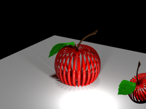 apple Model Cetak 3D