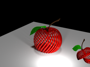 apple Model Cetak 3D