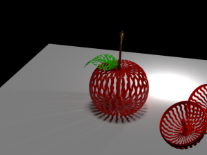 apple Model Cetak 3D