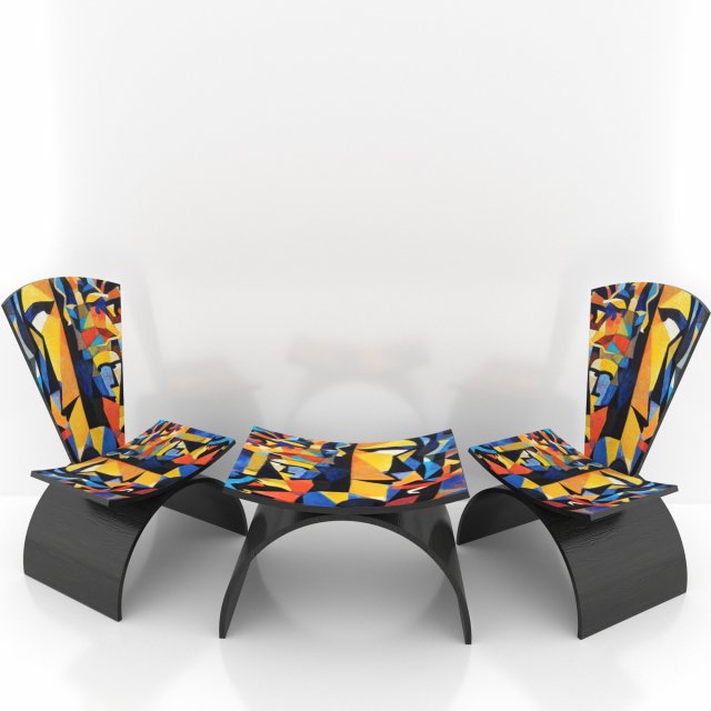 chair-table Modelo 3D .c4d .max .obj .3ds .fbx .stl .blend 