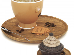 cofee set Modelo 3D