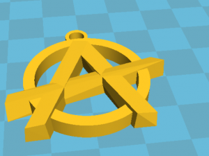 the icon of anarchy 3Dプリントモデル