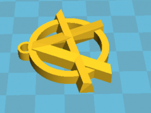 the icon of anarchy 3Dプリントモデル