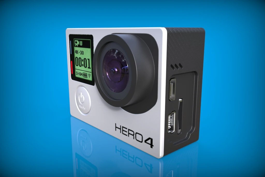 gopro hero4 3D Model .c4d .max .obj .3ds .fbx .stl .blend 