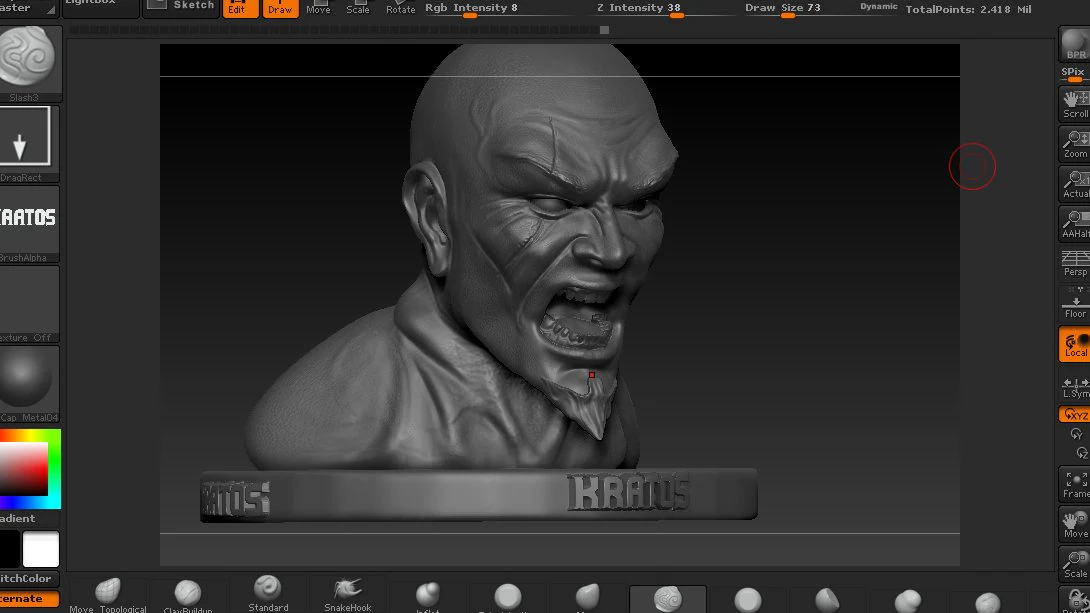 kratos 3D Model .c4d .max .obj .3ds .fbx .stl .blend 