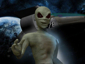 martien ou extraterrestre Modèle 3D