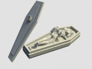 Sleeping vamire girl 3D-printmodel