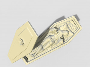 Sleeping vamire girl 3D Baskı Modeli