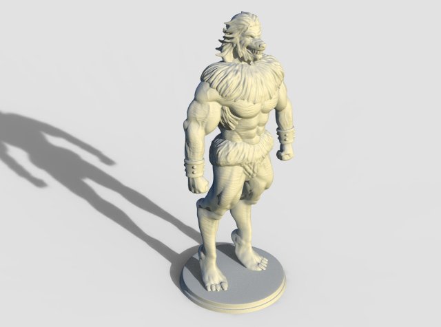 Werewolf vamire girl Modelo de Impressão 3D .c4d .max .obj .3ds .fbx .stl .blend 