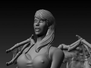 Asia vamire girl 3D Print Model