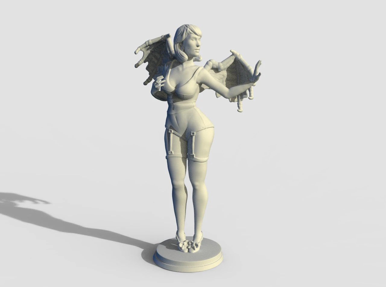 Stop there vamire girl 3D Print Model .c4d .max .obj .3ds .fbx .stl .blend 