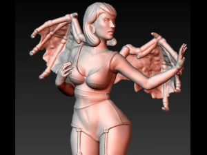 Stop there vamire girl 3D Print Model