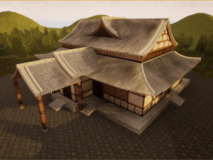 japanese temple 3D Model