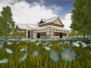 japanese temple 3D Model