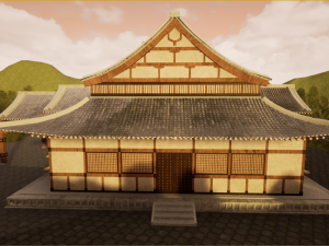 japanese temple 3D 模型