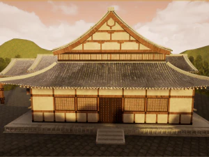 japanese temple 3D Model
