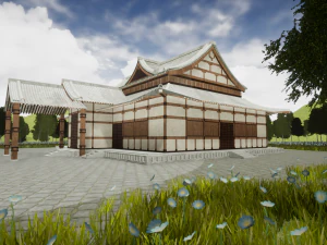 japanese temple 3D Model