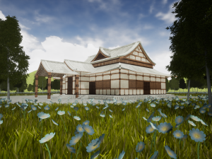 japanese temple 3D 模型