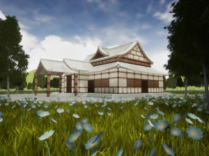 japanese temple 3D Model