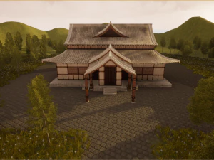 japanese temple 3D Model