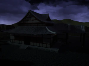 japanese temple 3D Model