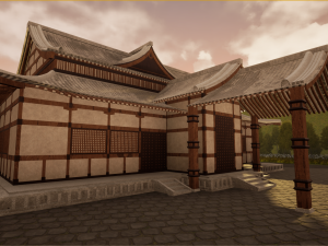 japanese temple 3D 模型