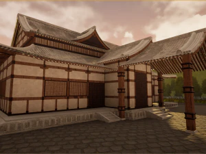 japanese temple 3D Model