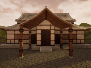 japanese temple 3D 模型