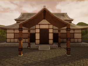 japanese temple 3D Model