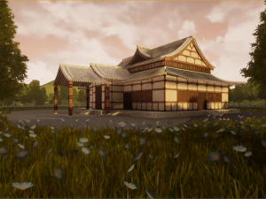 japanese temple 3D Model