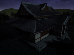 japanese temple 3D 模型