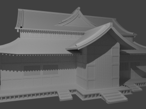 japanese temple 3D 模型